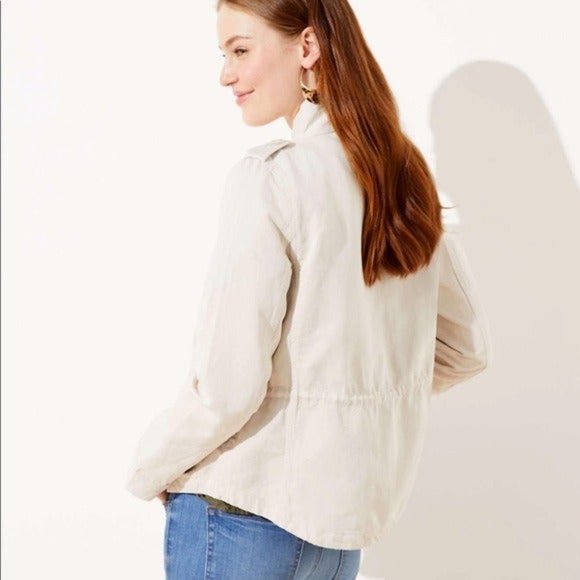 LOFT Petite Twill Utility Jacket | XXSP & XSP - Picture 3 of 3